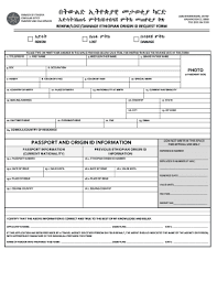 Embassy or consulate if you are applying for or renewing your u.s. Ethiopian Embassy Washington Dc Forms Fill Online Printable Fillable Blank Pdffiller