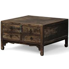 Square Coffee Table With Drawers For