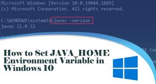 set java home environment variable