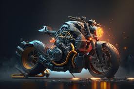 motorcycle wallpaper ilration ai