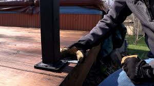 A deck railing is easy to install. How To Build Deck Railing Wood Decks Metal Railing Viewrail