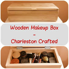 wooden makeup box