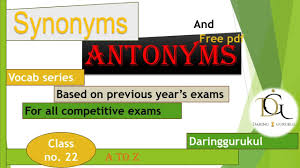 antonyms for compeive exams