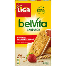 liga belvita biscuit sandwich yogurt