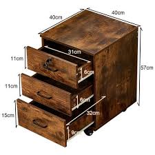 drawer lockable mobile filing cabinet