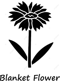 Arizona Wildflower Glyph Icon With Name