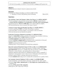 Undergraduate Biology Cv Template Resume Major Free Templates
