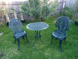 Vintage Cast Iron Garden Table Chairs