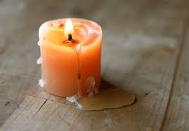 how to remove candle wax stains from