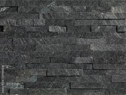 Black Stone Wall Panels With Rough