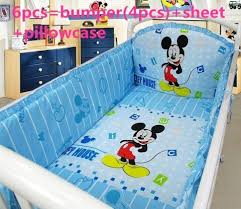 6pcs baby bedding set crib sets cot