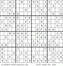 Find out about the history and origins of sudoku. Free Printable 16x16 Sudoku Puzzles