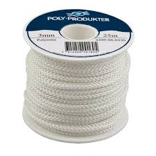 Polyester Rope White 3 0mm 25m