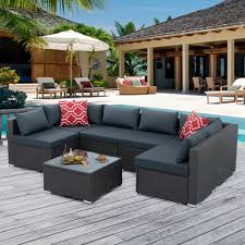highsound 7 pieces outdoor sectional