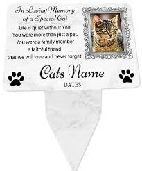 Cat Personalised Photo Memorial Plaque