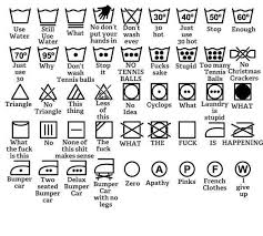 Can We All Just Agree The Laundry Symbols Are Bullshit Funny