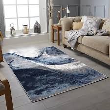 navy blue grey living room rugs modern