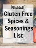 What seasoning brands are gluten free?