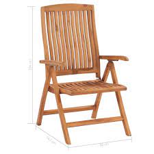 We are proud to have such a huge range of garden reclining chairs available for you to choose from. Vidaxl Reclining Garden Chairs 8 Pcs Solid Teak Wood Visionary Home And Garden Store