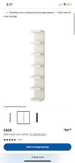 Ikea Wall Shelf Unit White For In