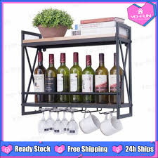 Yo Fun Wall Mounted Iron Wine Rack