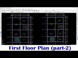 First Floor Plan Autocad Tutorial For