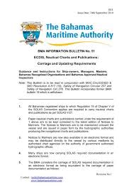 Bma Information Bulletin No 51 Ecdis Nautical Charts And