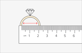 ring size chart measurement guide at