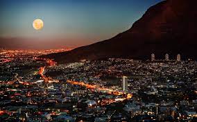 cape town africa at night