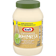 kraft mayonnaise made with lime juice