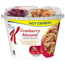 k nourish cranberry almond hot cereal