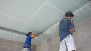 construction install ceiling plaster