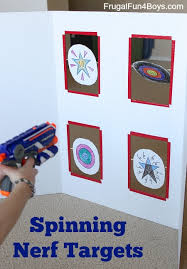 spinning nerf targets diy cardboard