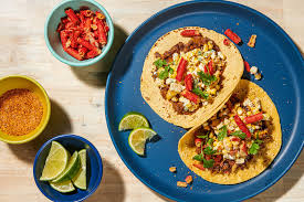 This corn and black bean taco recipe, with Takis, is inspired by ...