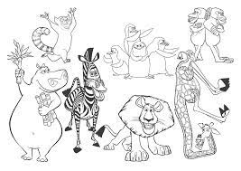 Page 1 of 312 3 ». Desenho De Varios Personagens Do Filme Madagascar Para Colorir Tudodesenhos