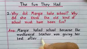 Why did Margie hate school? Why did she think the old kind of school must  have been fun? || NCERT || - YouTube