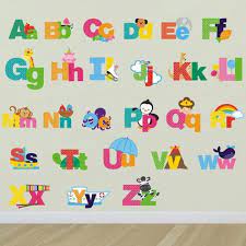picture alphabet wall decals letters