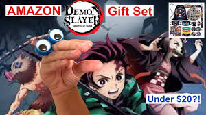 demon slayer amazon gift set unboxing