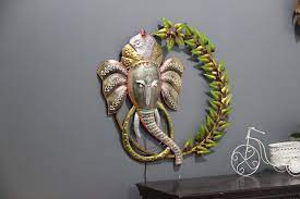 Led Ganesha Inspired Metal Wall Art