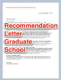 Letter Of Recommendation For An Employee For Graduate School