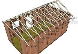 12x20 Shed Plans Roof Plan Diy Roofing