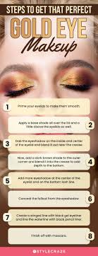 gold eye makeup tutorial