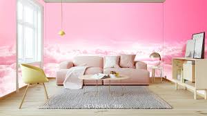 3d pink sky clouds wallpaper self