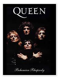 Queen - Bohemian Rhapsody Vintage Entertainment Collection jako plakat, obraz na płótnie i wiele więcej | Posterlounge.pl