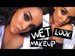 wet look makeup hair tutorial
