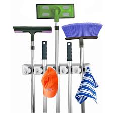 Mop And Broom Holder Wall Mount Heavy