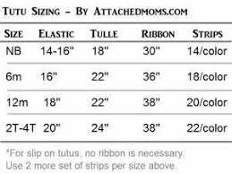 Make Your Own Tutu Size Chart Attached Moms How Much