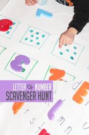 A scavenger hunt is a fun kids activity that is also educational. Fun Scavenger Hunt For Preschoolers To Learn Letters Numbers