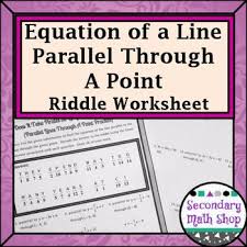Point Practice Riddle Worksheet