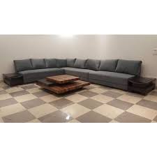 grey modern l shape sofa set rs 64500